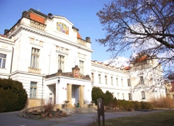 Facade of the Bohnice Psychiatric Hospital building